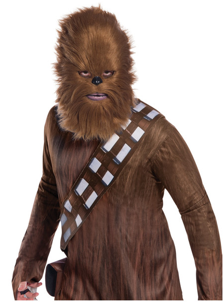 Chewbacca Mask With Fur-Star Wars Classic Adult