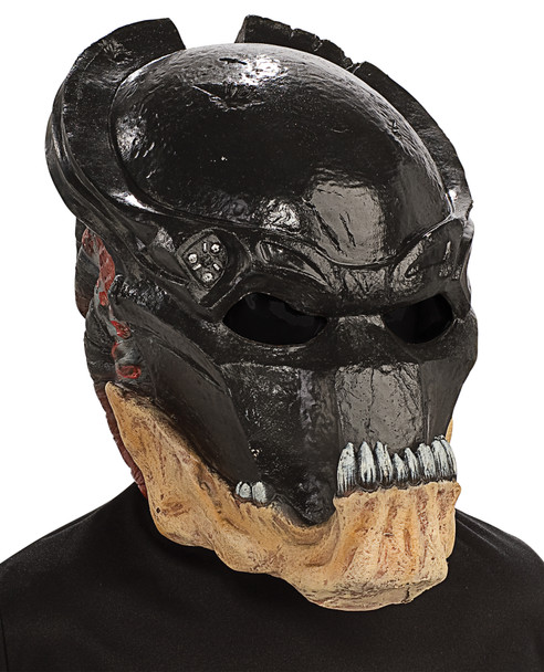 Boy's Black Predator 3/4 Vinyl Mask-Alien Vs. Predator Child Costume