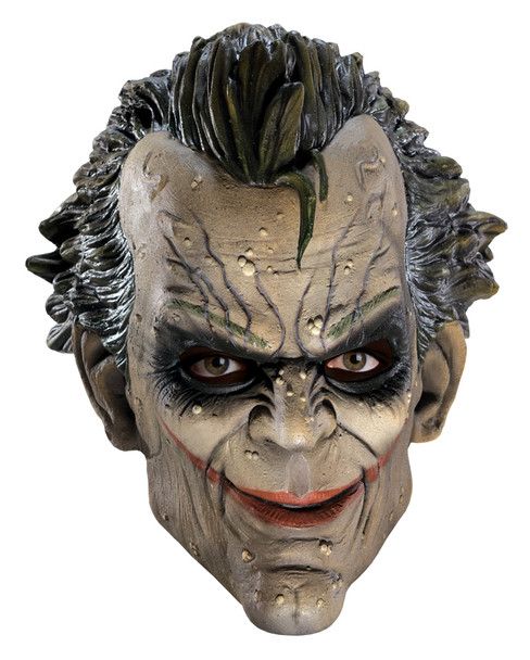 Joker 3/4 Vinyl Mask-Arkham City Adult