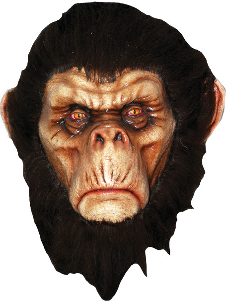 BaDark Brown Chimp Latex Mask Adult