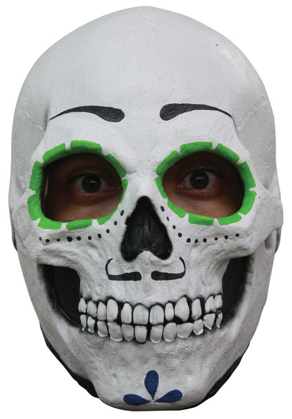 Catrina Skull Latex Mask Adult-755353