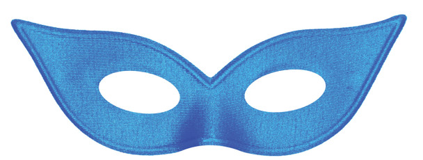 Women's Satin Harlequin Mask Blue