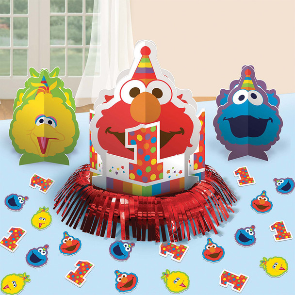 Elmo 1st Birthday Table Decor Kit