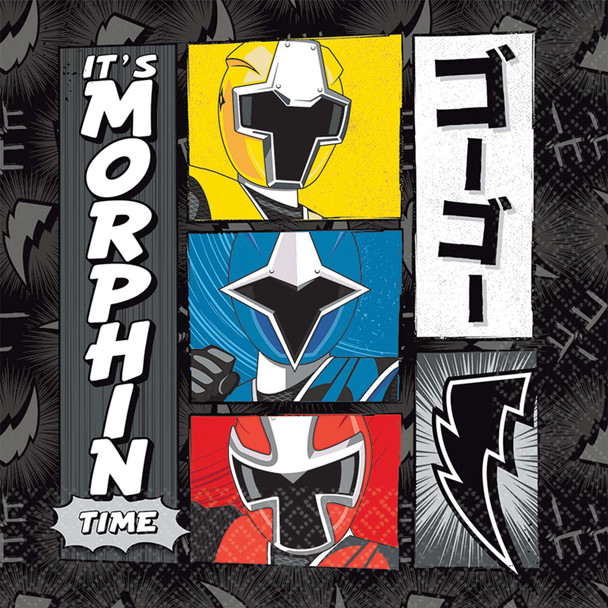 6.5" Power Rangers Lunch Napkins-Pack Of 16
