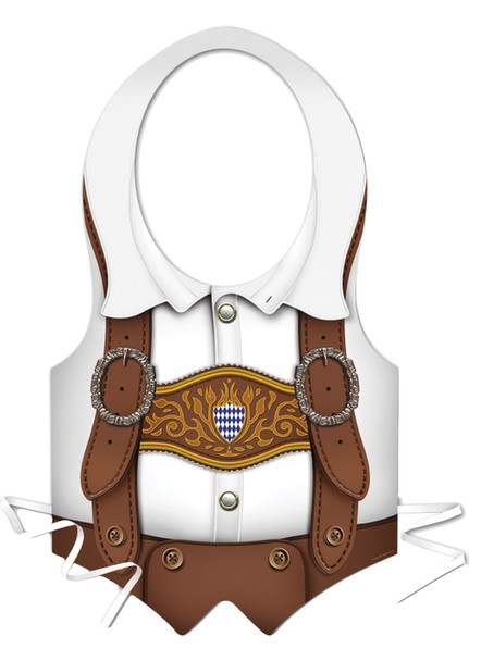 Plastic Oktoberfest Vest Adult