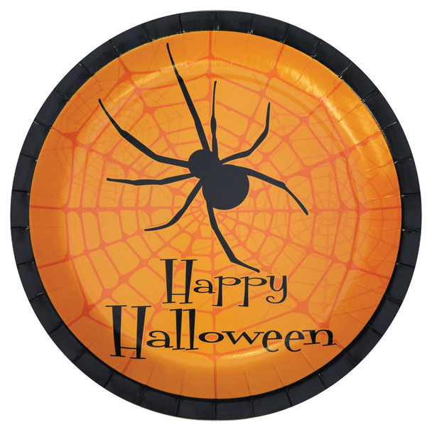 9" Halloween Party Plates-Pack Of 8