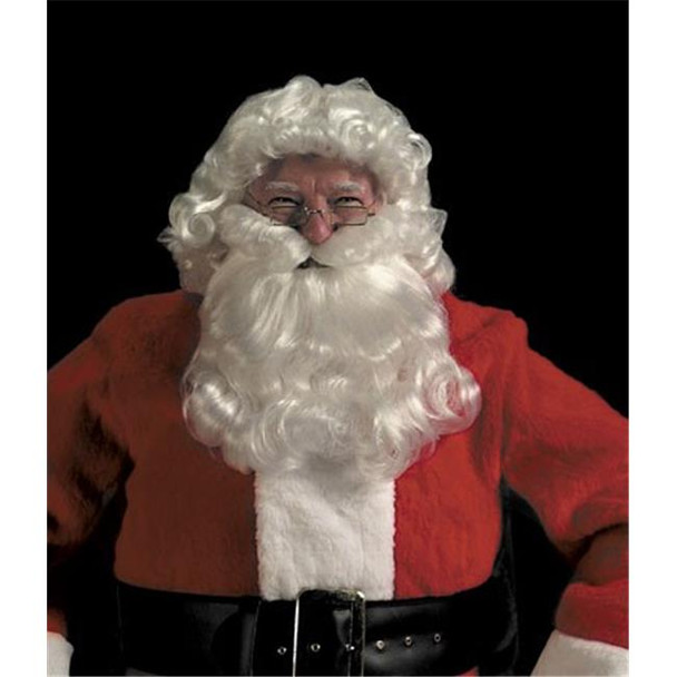 Men's Wig Santa Curly And Beard Set