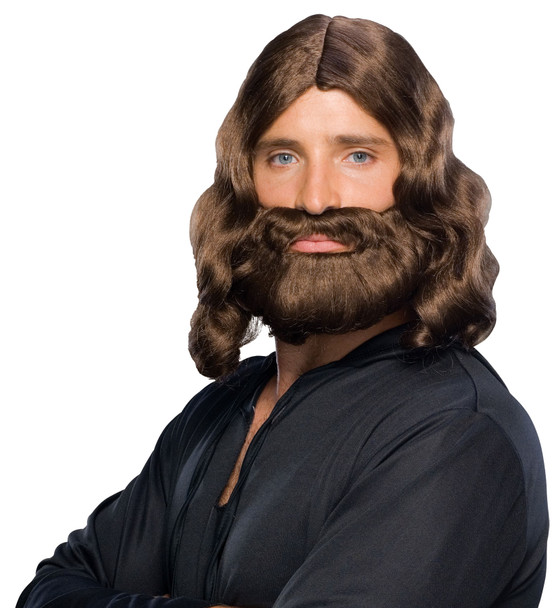 Men's Wig Biblical Beard & Brown