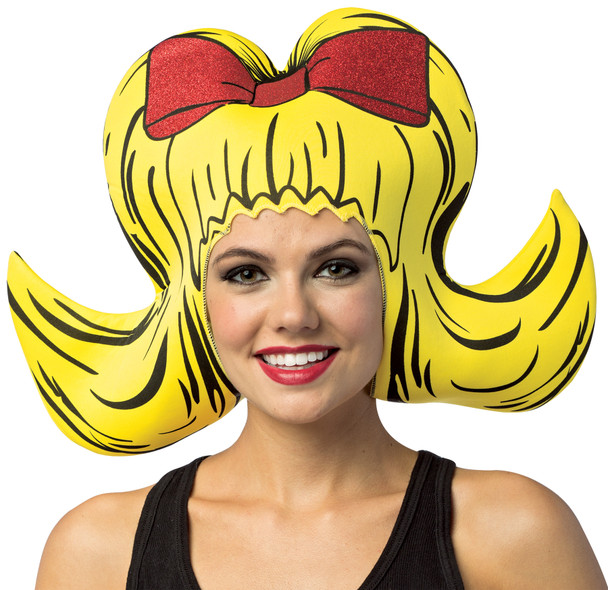 Women's Wig Bouffant Yellow Foam