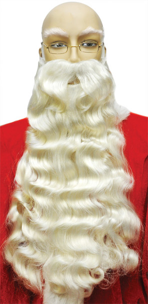 Men's Wig Santa Beard 006 White