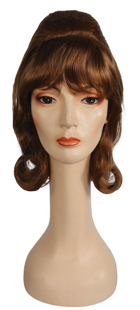 Women's Wig Beehive Pageboy Strawberry Blonde 27