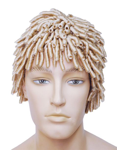 Men's Wig Dread Curl QDS600's Platinum Blonde 613