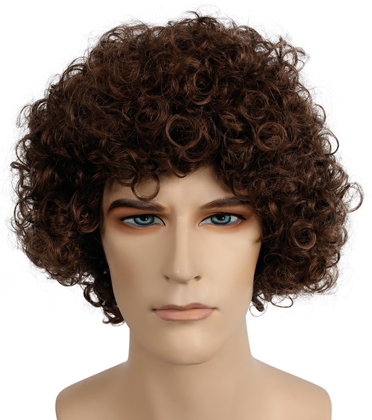 Men's Wig Style 100 Curly Light Brown