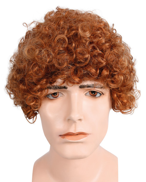 Men's Wig Style 100 Curly Light Strawberry Blonde 27