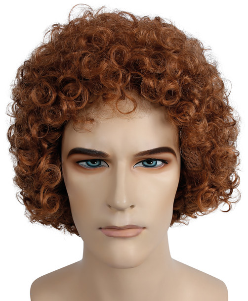 Men's Wig Style 100 Curly Strawberry Blonde 27