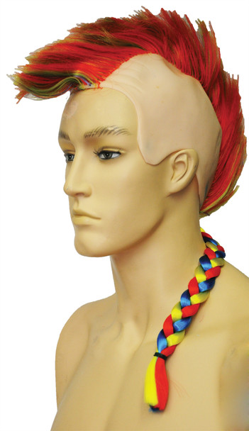 Men's Wig Mohawk Bargain Rainbow