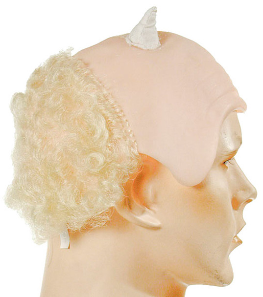 Men's Wig Bald And Horned Blonde