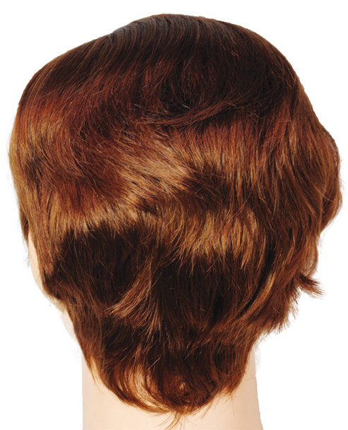 Men's Wig Side Part Medium Brown/Red 30