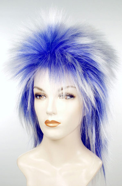 Women's Wig Punk Blue/White