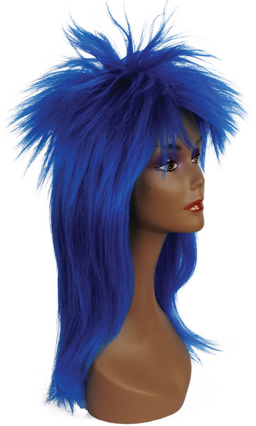 Women's Wig Punk Fright Royal Blue