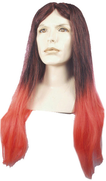 Men's Wig Long OZ Man Long Black Red