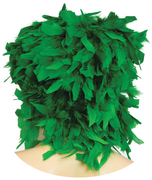 Women's Wig Feather Green