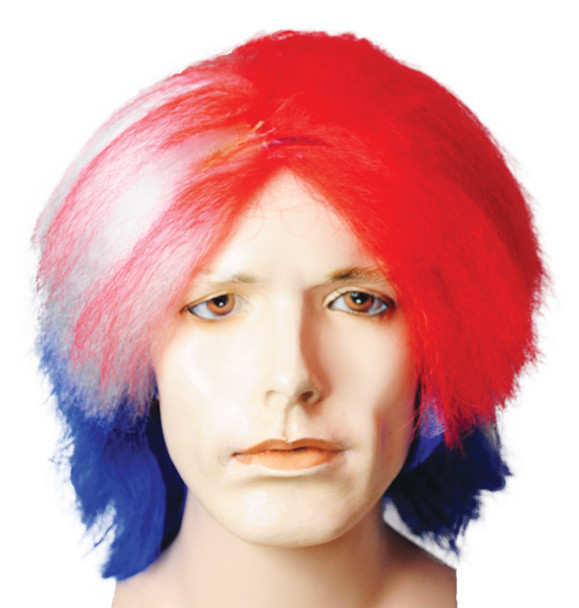 Men's Wig Patriotic Special Bargain Reg/White/Blue