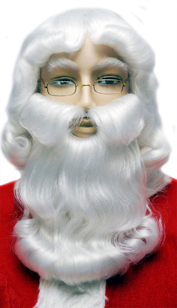 Men's Wig Santa Set B303 White