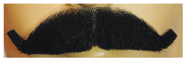 Men's Mustache M34 Human Hair Black