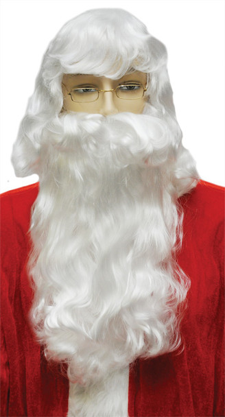 Men's Wig Santa Set FS10 White