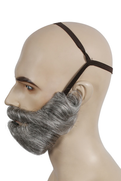 Men's Wig Biblical Beard Discount Dark Brown/Gray 51
