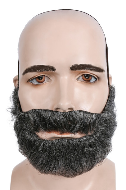 Men's Wig Biblical Beard Discount Medium Brown/Gray 44
