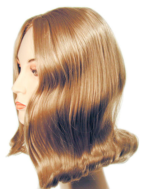 Women's Wig Prom 1960's Pageboy Dark Auburn