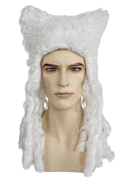 Men's Wig Colonial Party Gentleman White