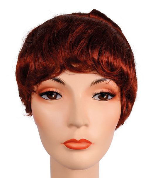 Women's Wig Colonial Lady Bright Flame Red 130