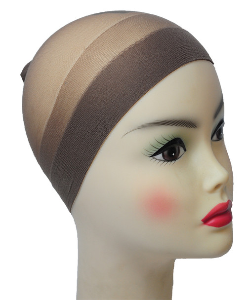 Women's Wig Stocking Cap Dark Brown