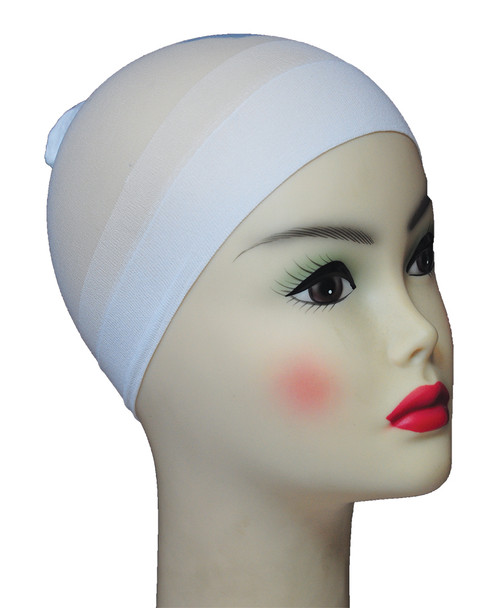 Women's Wig Stocking Cap White