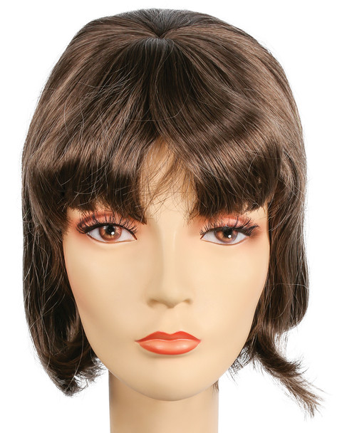 Women's Wig Spit Curl Beehive Light Brown 10