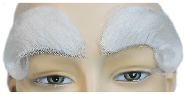 Men's Wig Eyebrows Santa Finest White