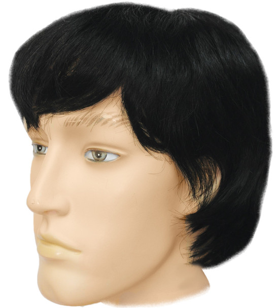 Men's Wig Mushroom Black