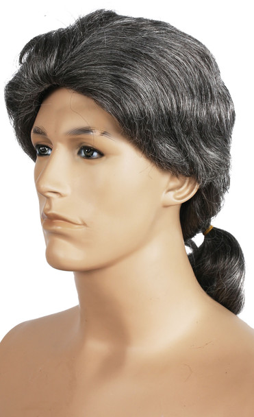 Men's Wig Ponytail Brown/Gray