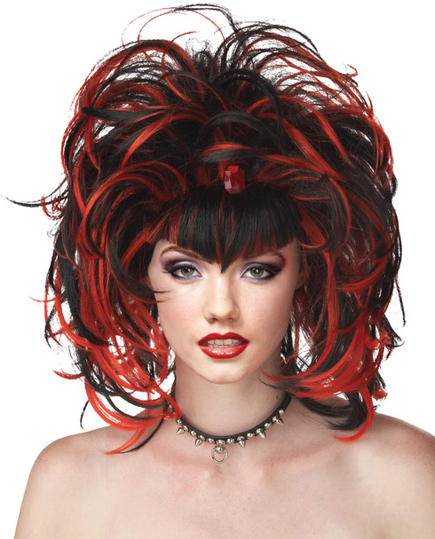 Women's Wig Evil Sorceress Black/Red