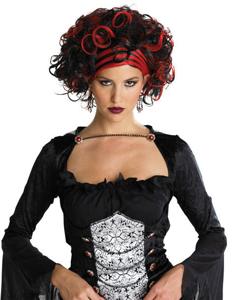 Women's Wig Wicked Widow Black/Red