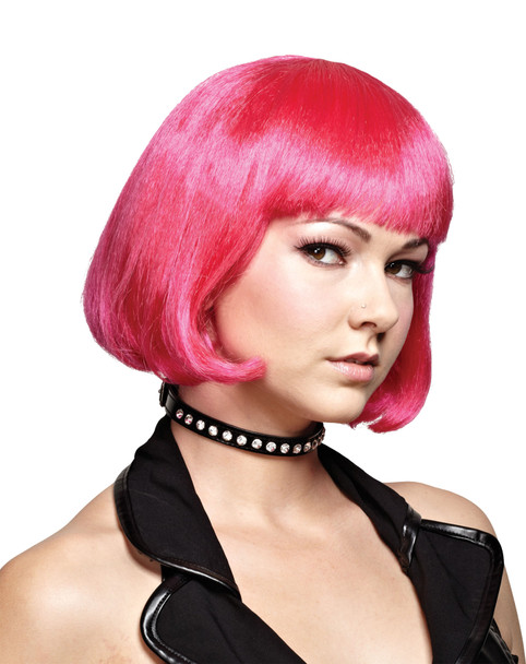 Women's Wig Hot Pink Bob