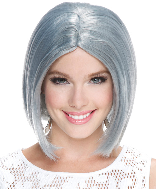 Women's Wig Frosted Midi Bob Smalloky Gray