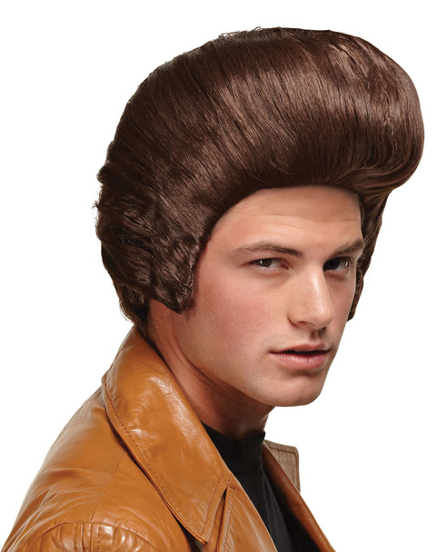 Men's Wig Dollary Daddy Greaser Brown