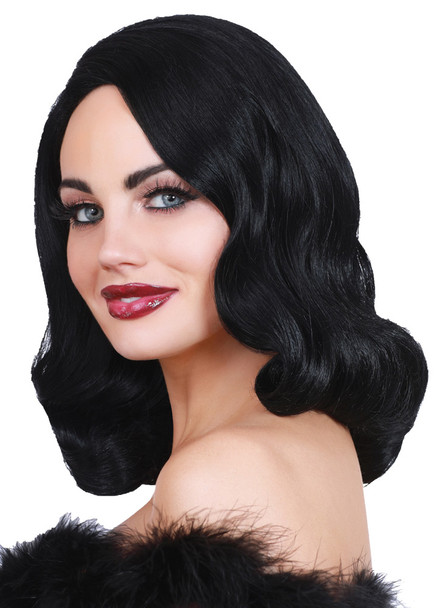 Women's Wig Hollywood Glamour Black
