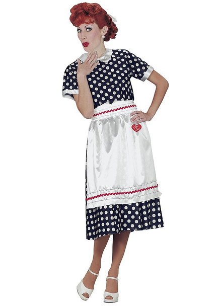 Women's I Love Lucy Polka-Dot Dress Adult Costume