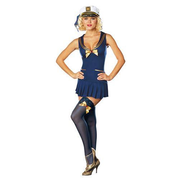 Women's Seaside Pin-Up Adult Costume