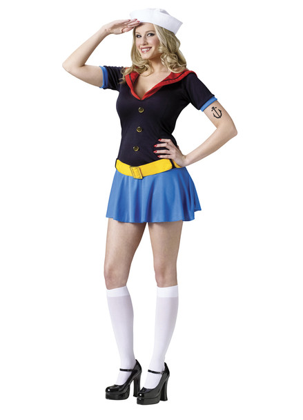 Women's Sexy Popeye Adult Costume